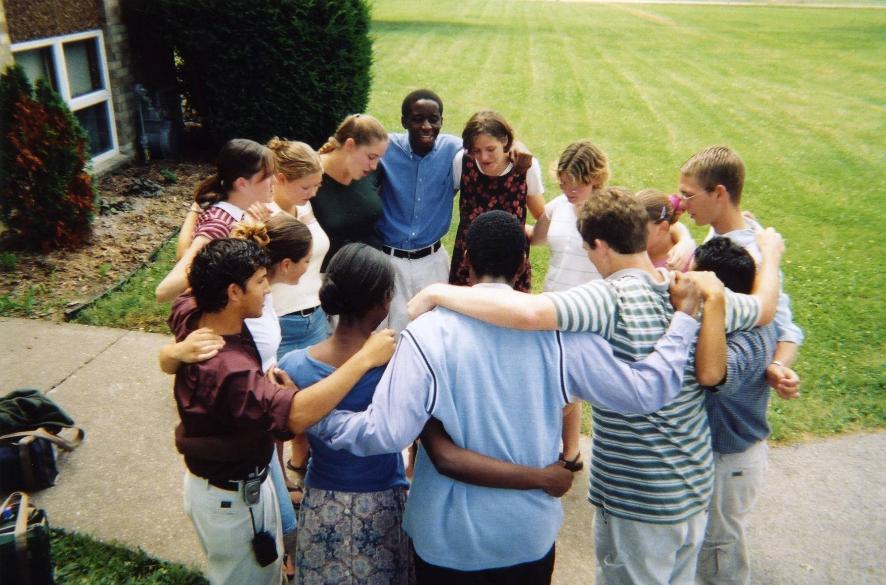 Youth Group Praying